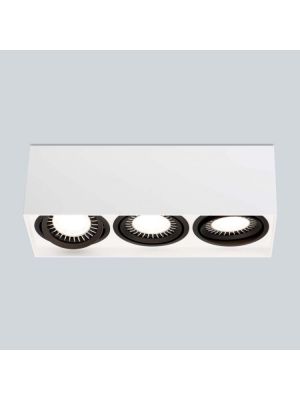 Mawa 111er square 3-lamps LED, switchable white