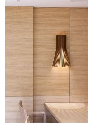 Secto Design Secto Small 4231 walnut with direct wall mounting