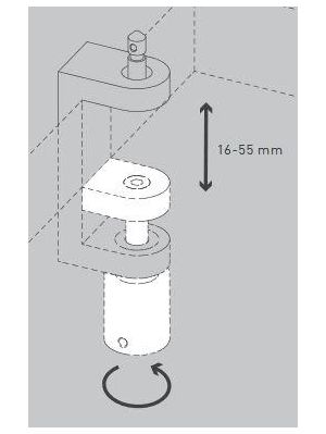 Serien Lighting Job table clamp