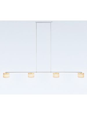 Serien Lighting Reef Halogen Suspension 4 canopy brushed