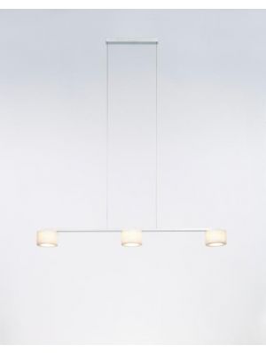 Serien Lighting Reef LED Suspension 3 canopy brushed