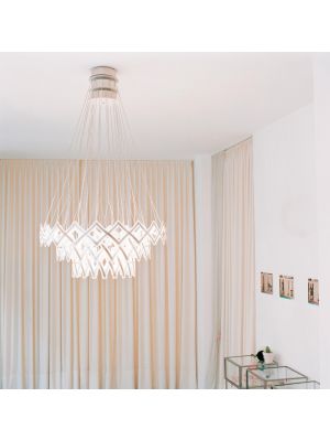 Serien Lighting Zoom LED 3 Elements brushed stainless steel