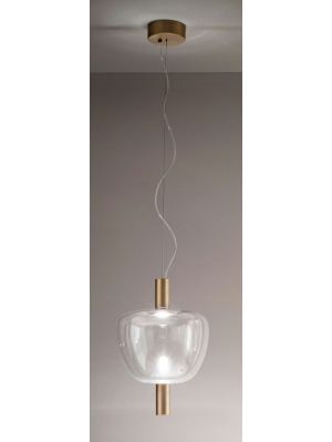 Vistosi Riflesso SP 3 brass, shade crystal